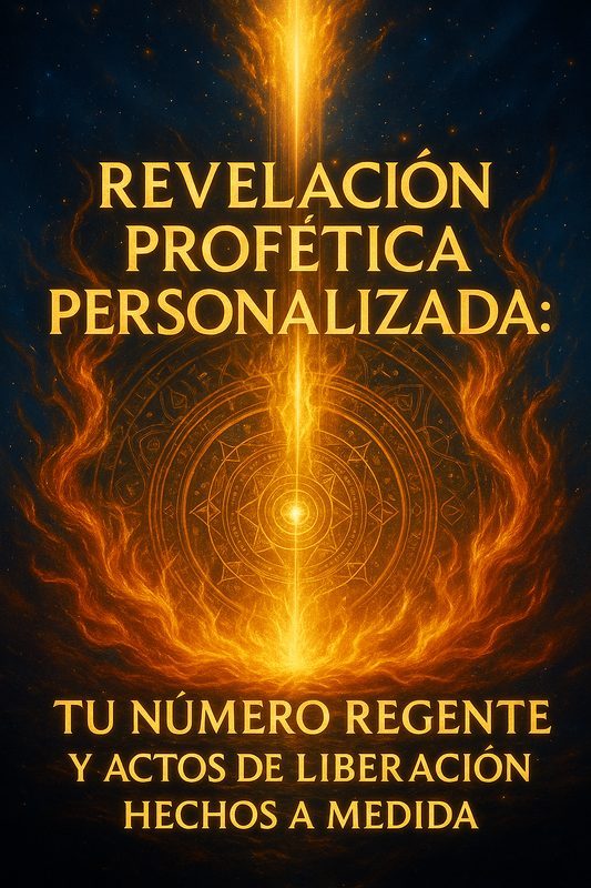 Revelación Profética Personalizada: TU NÚMERO REGENTE y Actos de Liberación Hechos a Medida
