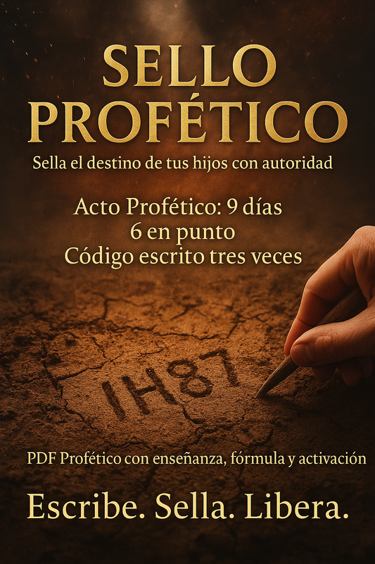 SELLO PROFÉTICO – Marca el Destino con Código Revelado del Cielo